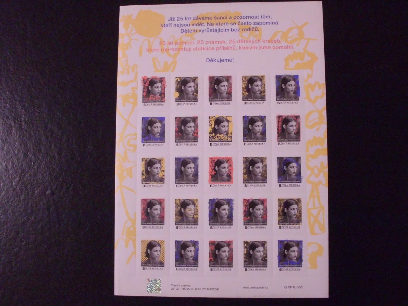 Vlastní známky VZ TL0001 Nadace Terezy Maxové