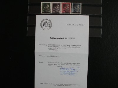 Rakousko čistá ** 1945, Va-Vd, Z14, ověřená série