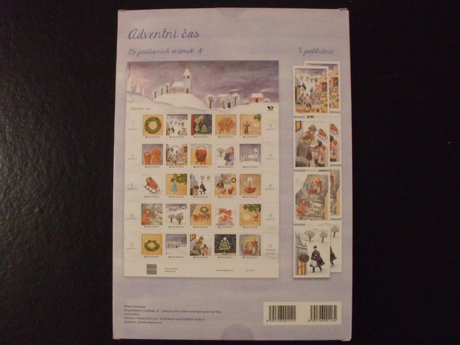 **ČR VZ TL0031 Advent, sběratelský box s pohlednicemi