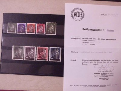 Rakousko čistá ** 1945, vše ověřeno
