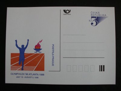 ČR 1996 Dopisnice CDV P17b Atlanta 96, KAT100